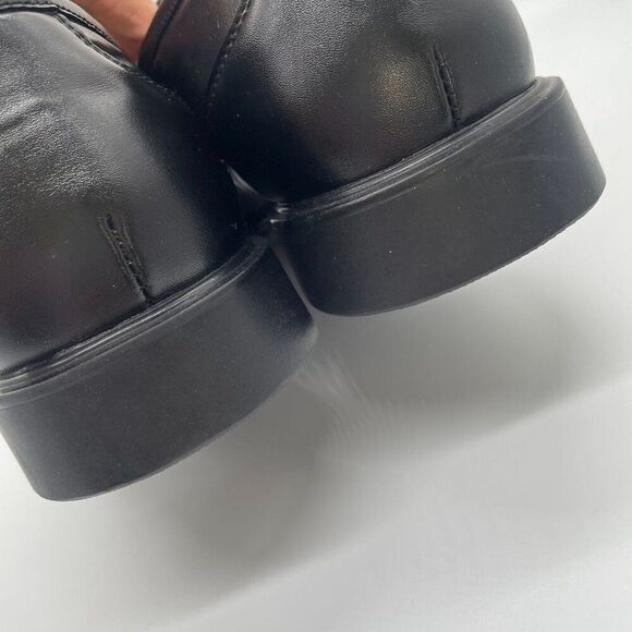 Vance Co. Mens Black Penny Loafer Keith Shoes 12 Comfort Foam Square Toe Work - Picture 9 of 11